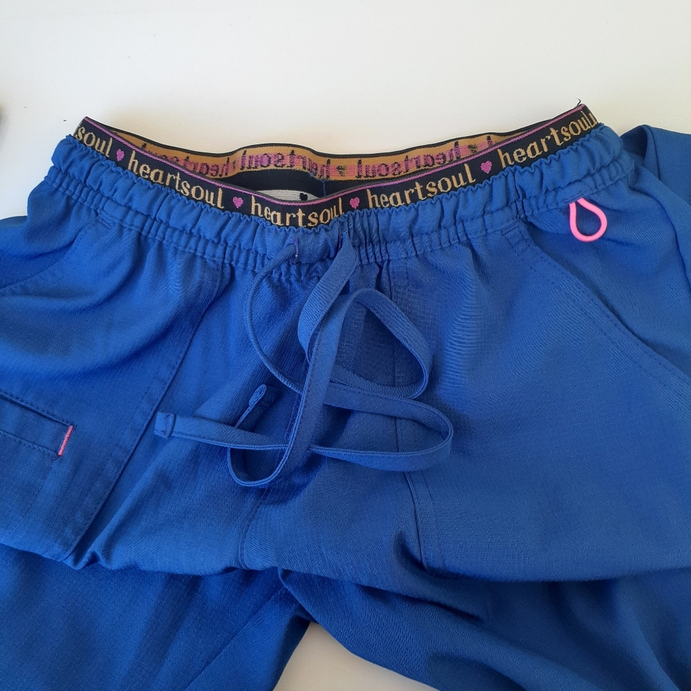 Blue Heartsoul Scrub Pants